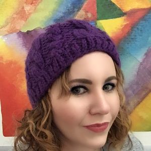 North Face Purple Beanie